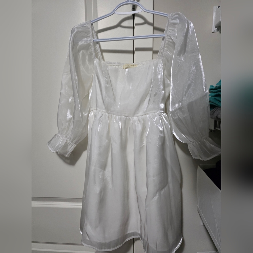 Elegant White Mini Dress